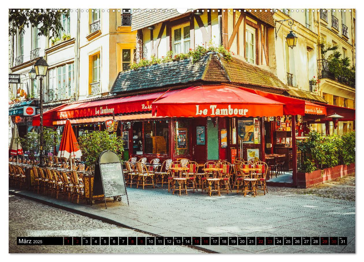 Bild: 9783435365890 | Paris Bistros (Wandkalender 2025 DIN A2 quer), CALVENDO Monatskalender