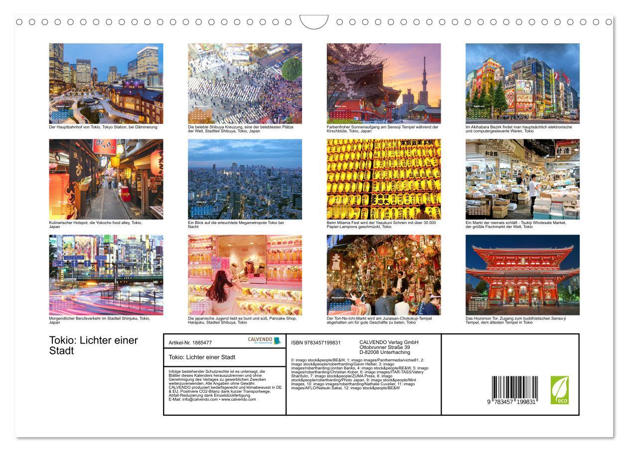 Bild: 9783457199831 | Tokio: Lichter einer Stadt (Wandkalender 2025 DIN A3 quer),...