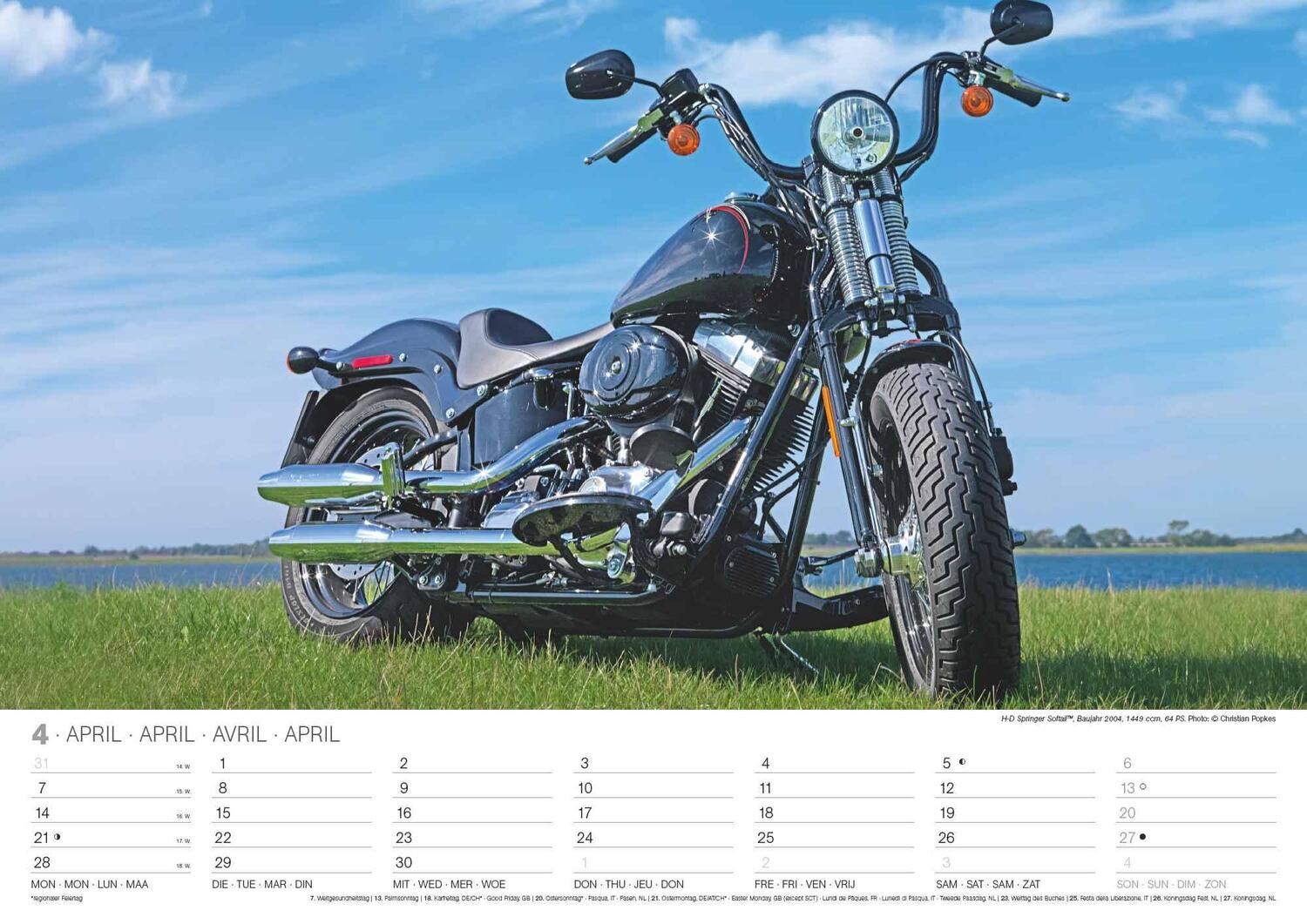 Bild: 4002725994240 | Harleys 2025 - Wand-Kalender - 42x29,7 - Motorrad | Wandkalender A3