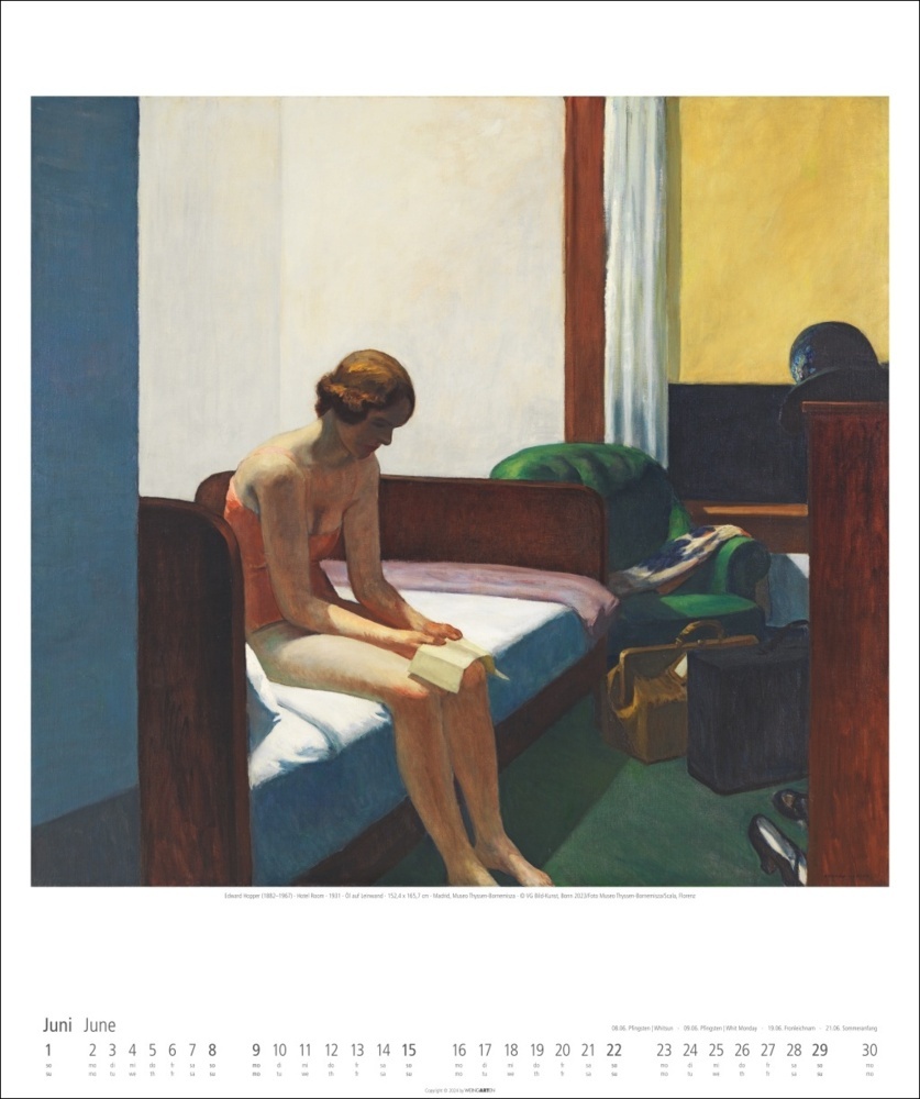 Bild: 9783839900154 | Edward Hopper Kalender 2025 | Edward Hopper | Kalender | Spiralbindung