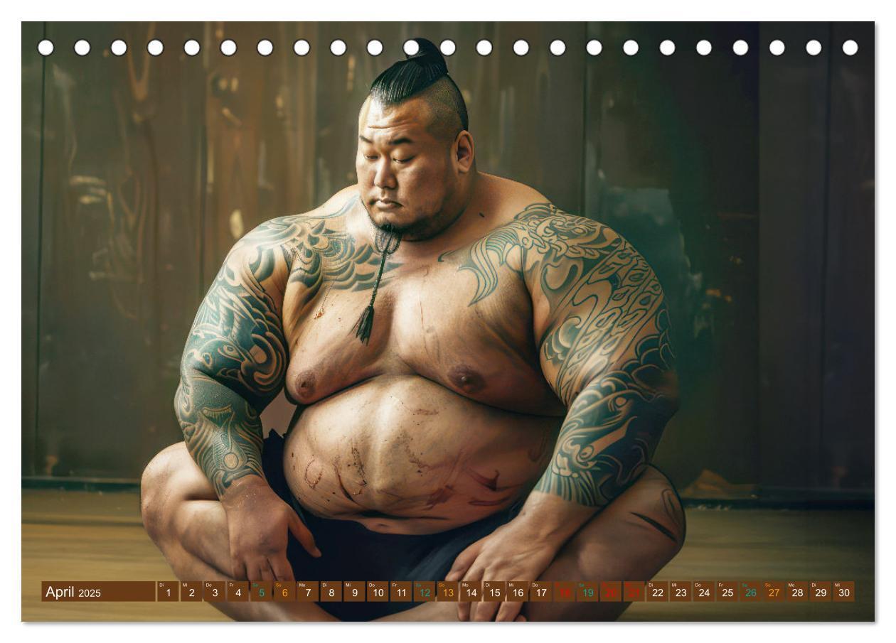 Bild: 9783383809965 | Sumo - Japans schwere Ringer (Tischkalender 2025 DIN A5 quer),...