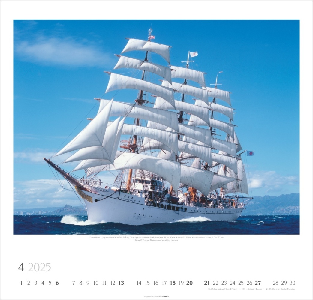 Bild: 9783839900345 | Tall Ships Kalender 2025 | Kalender | Spiralbindung | 14 S. | Deutsch