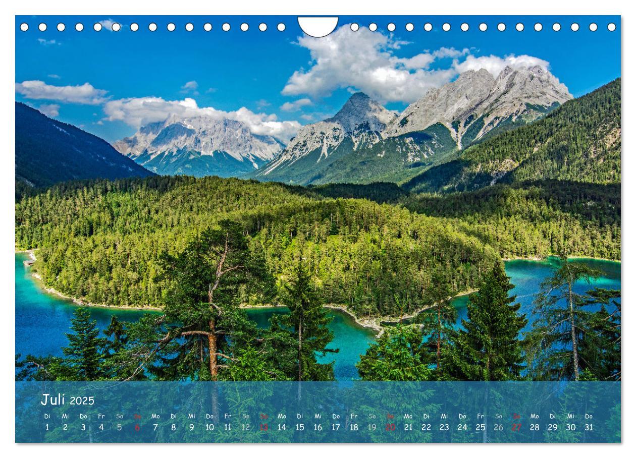 Bild: 9783435317219 | Naturparadies Zugspitzarena (Wandkalender 2025 DIN A4 quer),...