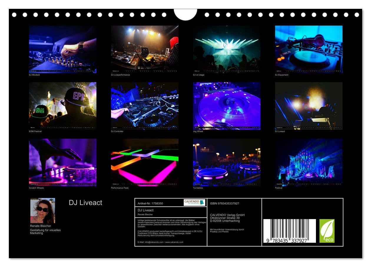 Bild: 9783435337927 | DJ Liveact (Wandkalender 2025 DIN A4 quer), CALVENDO Monatskalender