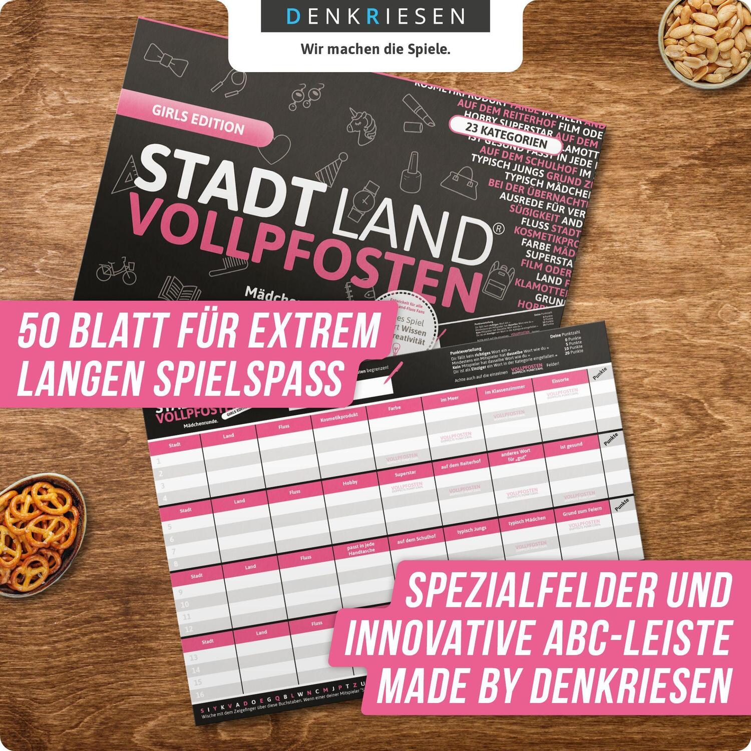 Bild: 4260528090303 | STADT LAND VOLLPFOSTEN® - GIRLS EDITION "Mädchenrunde" | Taschenbuch