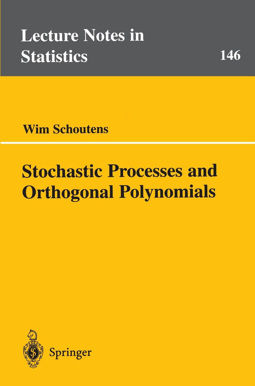 Cover: 9780387950150 | Stochastic Processes and Orthogonal Polynomials | Wim Schoutens | Buch