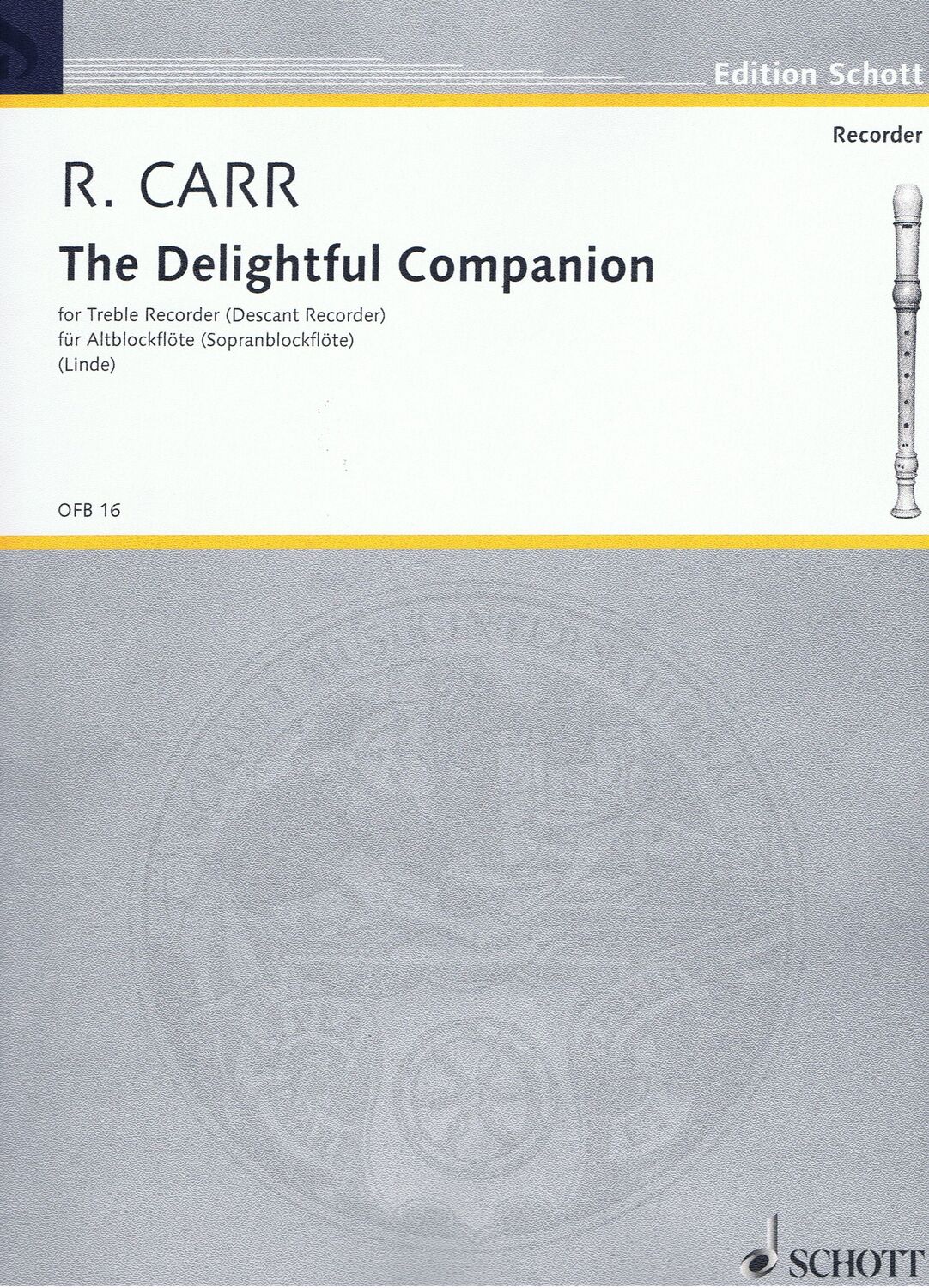 Cover: 9790001098953 | Delightful Companion Bfl. | Robert Carr | Buch | Schott Music