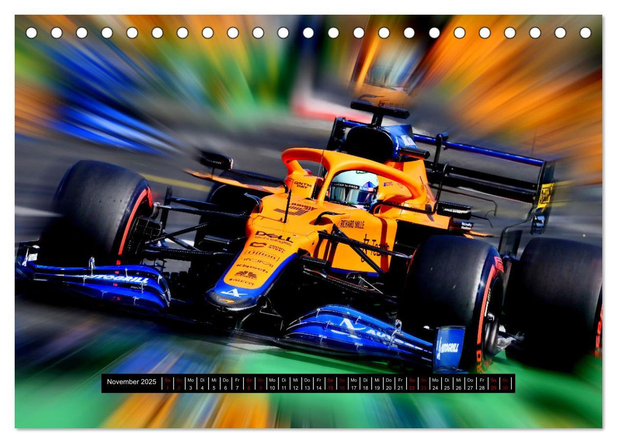 Bild: 9783383996627 | Vollgas in der Formel 1 (Tischkalender 2025 DIN A5 quer), CALVENDO...