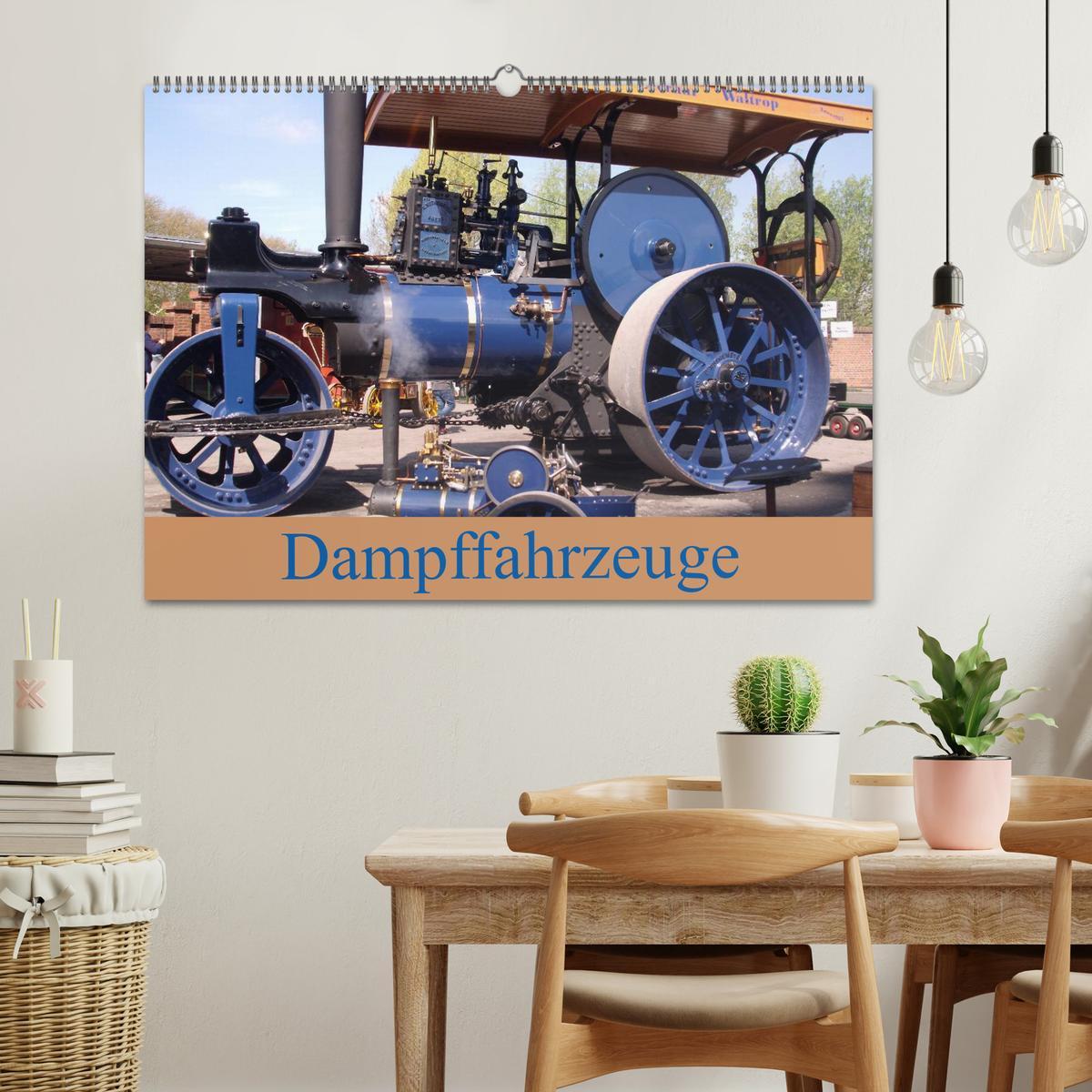 Bild: 9783435814008 | Dampffahrzeuge (Wandkalender 2025 DIN A2 quer), CALVENDO...