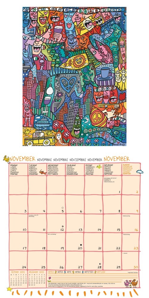 Bild: 4002725994073 | N NEUMANNVERLAGE - James Rizzi 2025 Broschürenkalender, 30x30cm,...