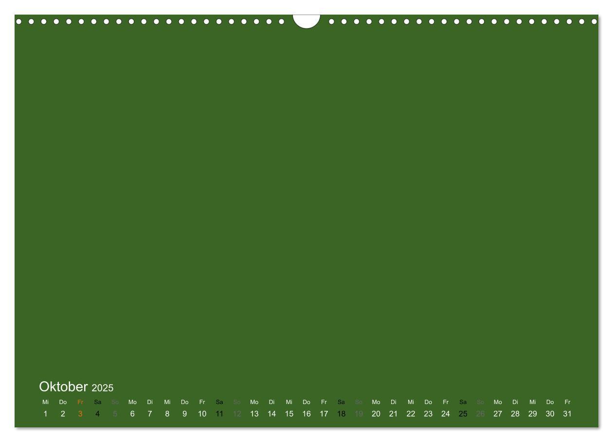 Bild: 9783435770120 | Bastelkalender - dunkel Grün (Wandkalender 2025 DIN A3 quer),...