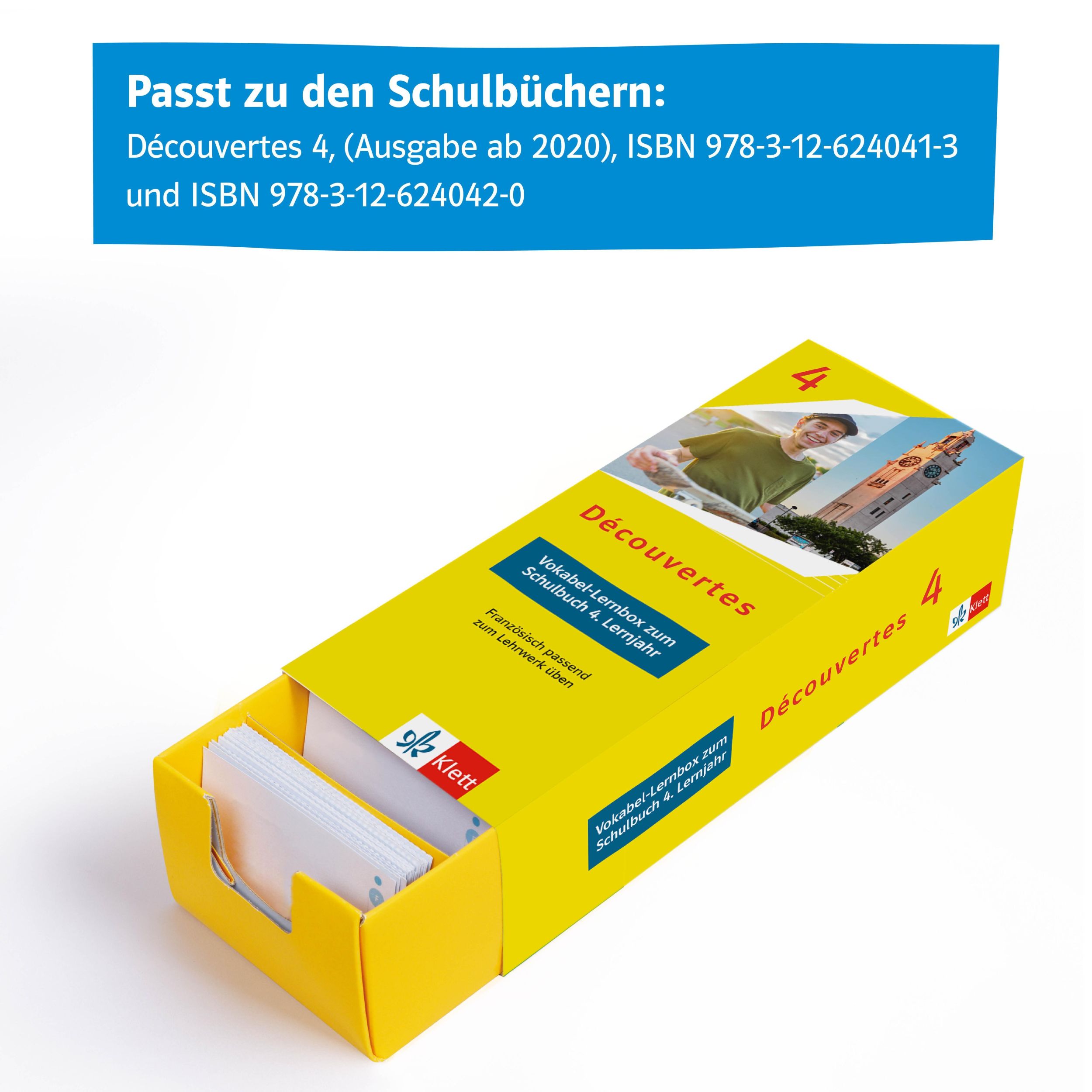 Bild: 9783129240755 | Découvertes 4 (ab 2020) - Vokabel-Lernbox zum Schulbuch 4. Lernjahr