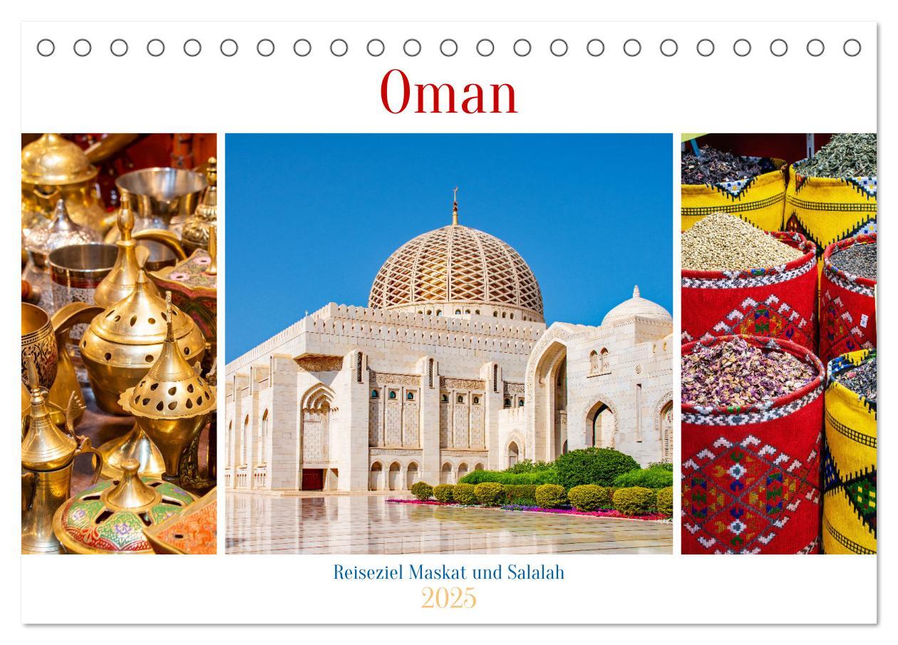 Cover: 9783383826030 | Oman - Reiseziel Maskat und Salalah (Tischkalender 2025 DIN A5...