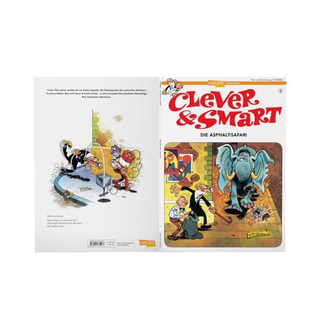 Bild: 9783551782977 | Clever &amp; Smart 3: Die Asphalt Safari | Francisco Ibáñez | Taschenbuch