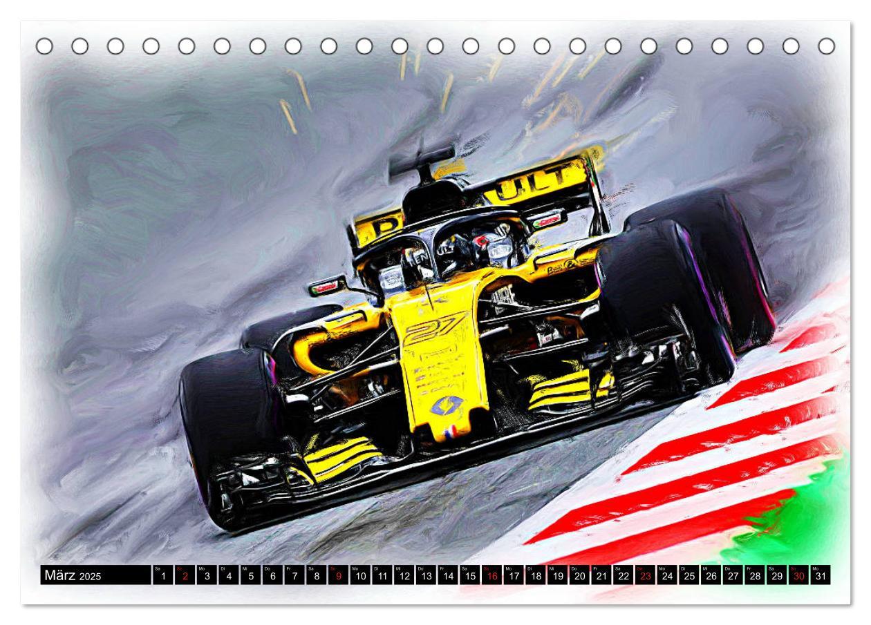 Bild: 9783435242733 | Deutsche in der Formel 1 (Tischkalender 2025 DIN A5 quer), CALVENDO...