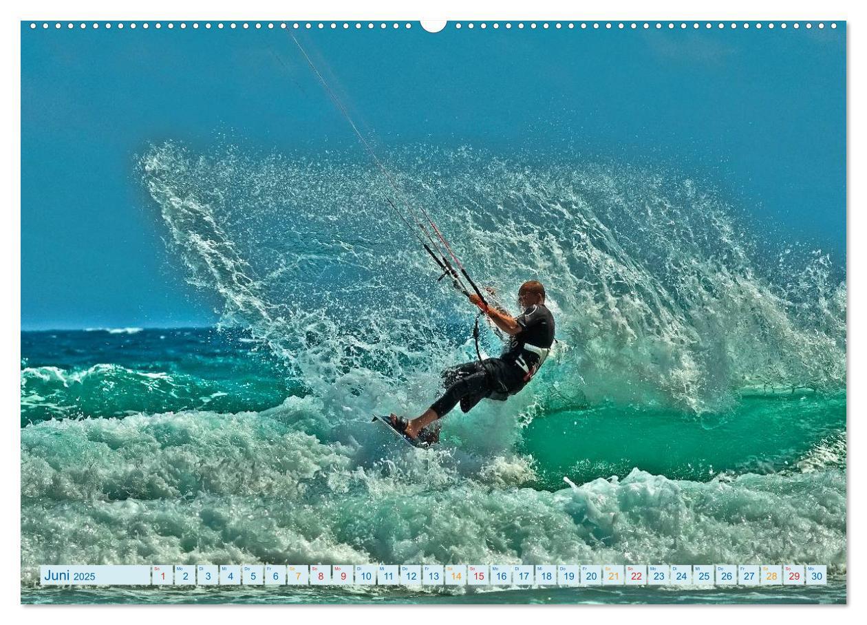 Bild: 9783435582785 | Kitesurfen - über den Wellen (hochwertiger Premium Wandkalender...