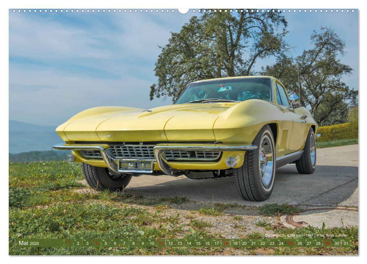 Bild: 9783435362349 | Corvette Oldtimer 2025 (Wandkalender 2025 DIN A2 quer), CALVENDO...