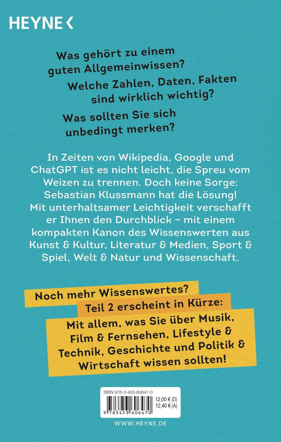 Bild: 9783453606470 | Fast alles, was Sie wissen müssen | Sebastian Klussmann | Taschenbuch