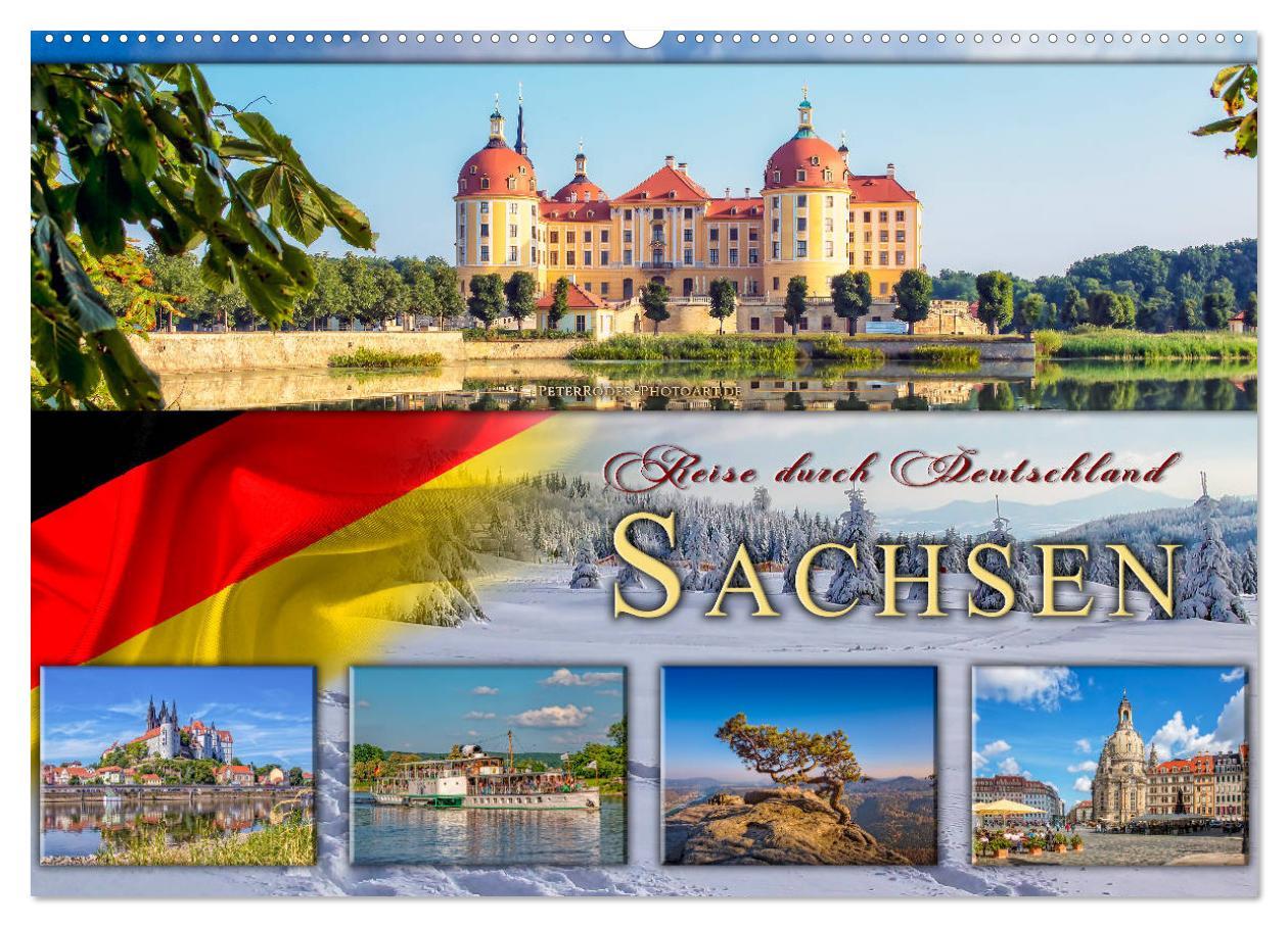 Cover: 9783435318032 | Reise durch Deutschland - Sachsen (Wandkalender 2025 DIN A2 quer),...