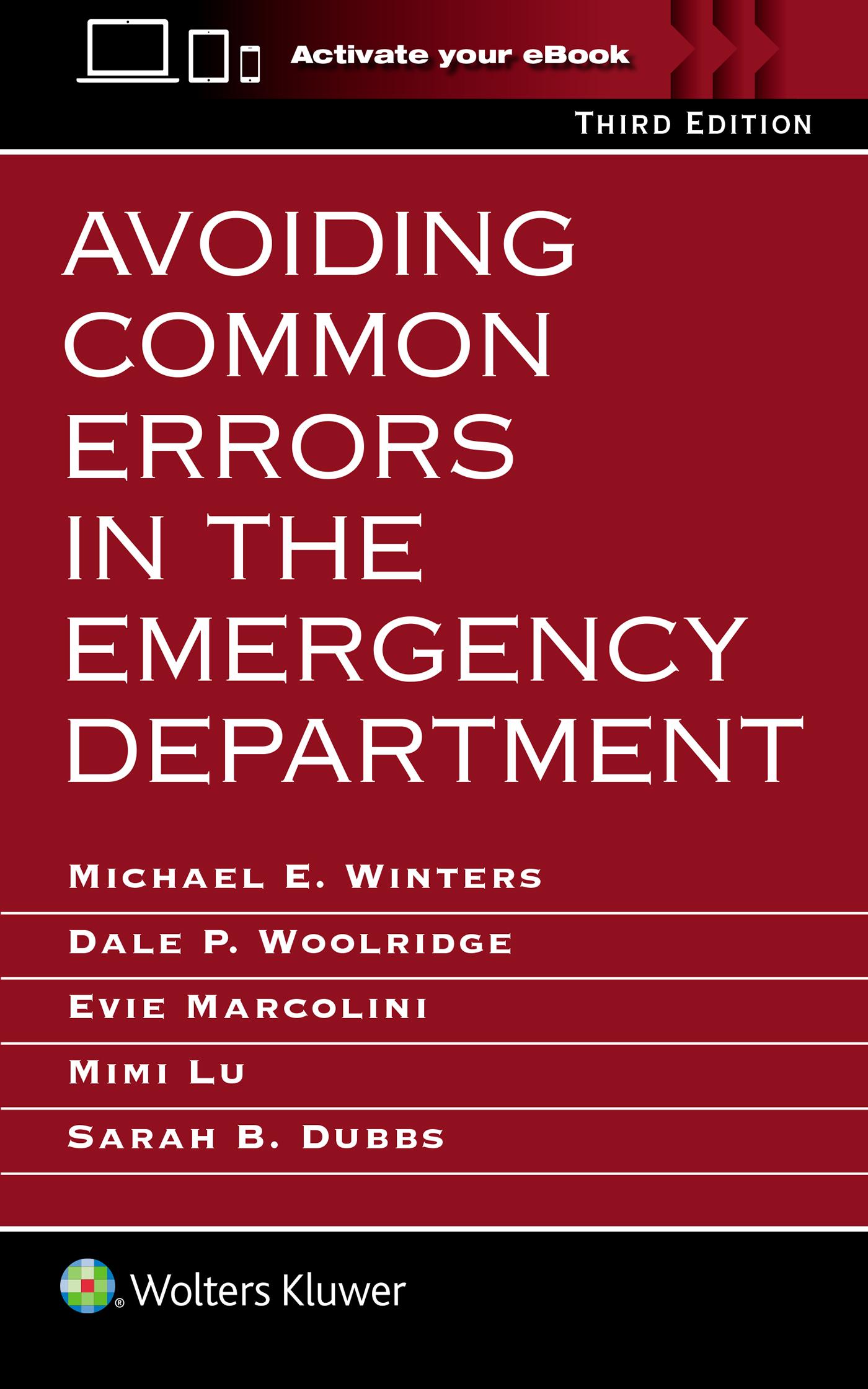 Cover: 9781975211868 | Avoiding Common Errors in the Emergency Department | Sarah B Dubbs