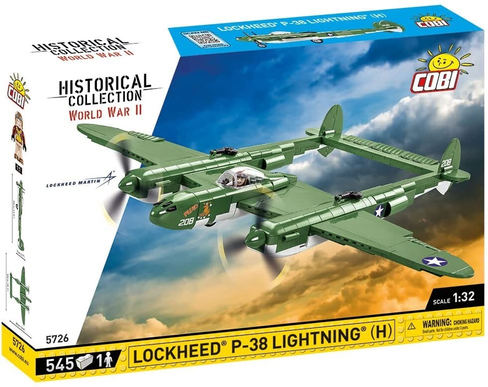 Cover: 5902251057268 | COBI Historical Collection 5726 - Lockheed P-38 H Lightning WWII,...