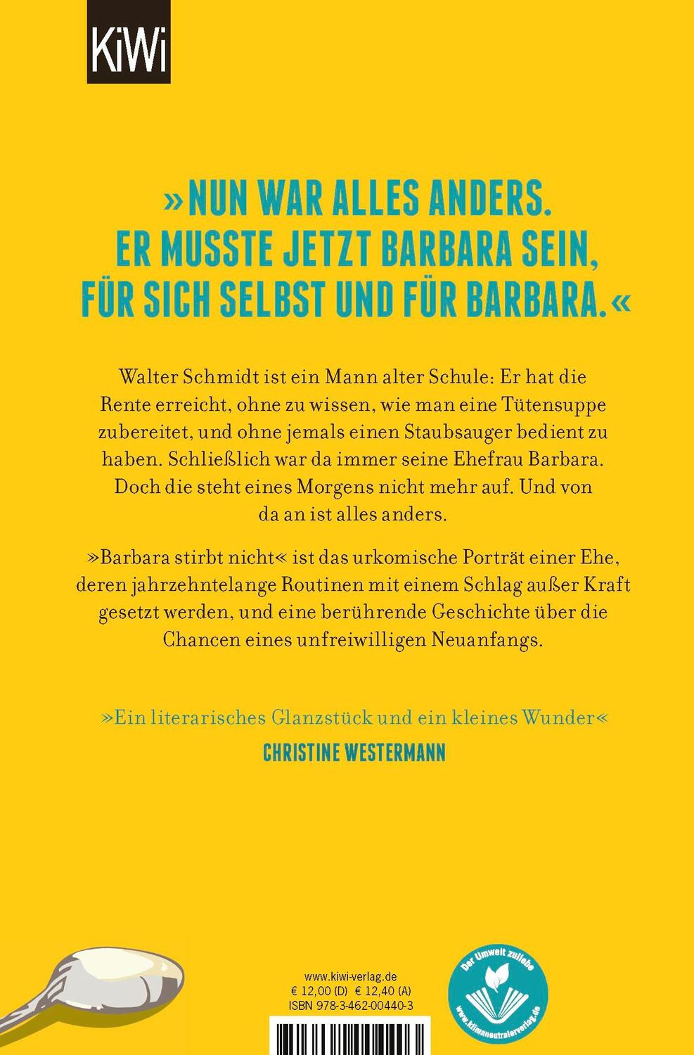 Rückseite: 9783462004403 | Barbara stirbt nicht | Roman | Alina Bronsky | Taschenbuch | 256 S.