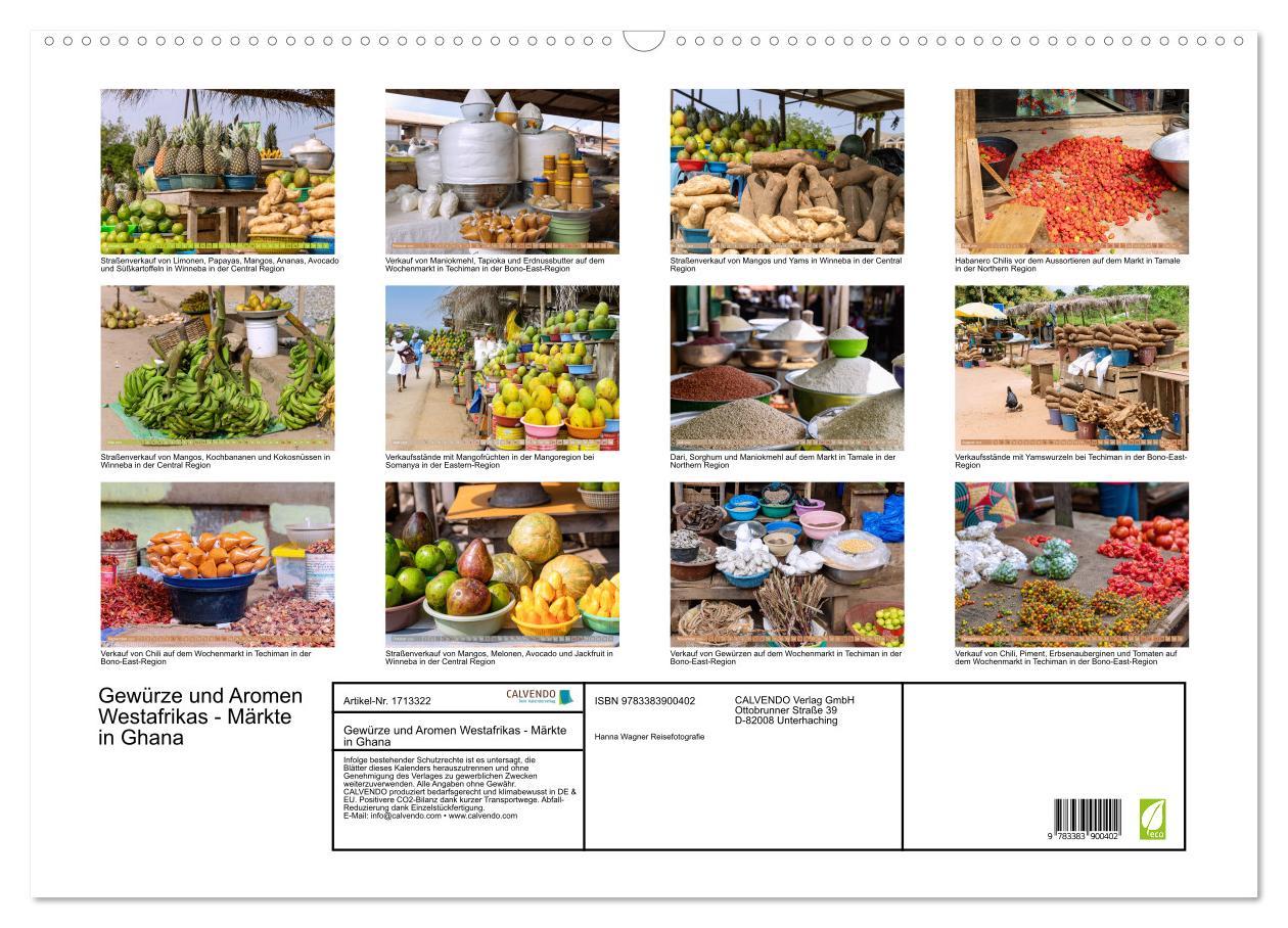 Bild: 9783383900402 | Gewürze und Aromen Westafrikas - Märkte in Ghana (Wandkalender 2025...