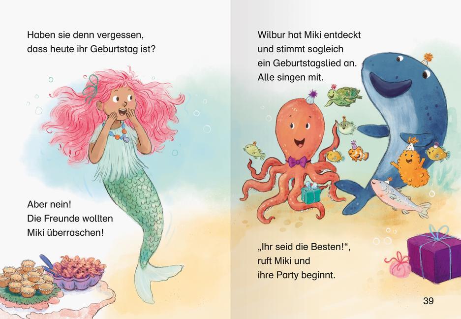 Bild: 9783473463435 | Meermädchen Miki feiert Geburtstag - Lesen lernen mit dem Leseraben...