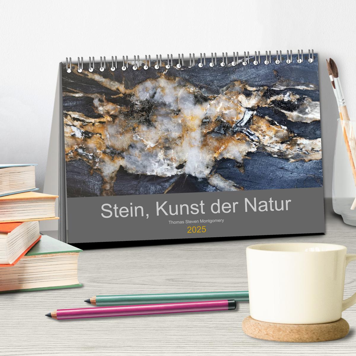 Bild: 9783435138555 | Stein, Kunst der Natur (Tischkalender 2025 DIN A5 quer), CALVENDO...