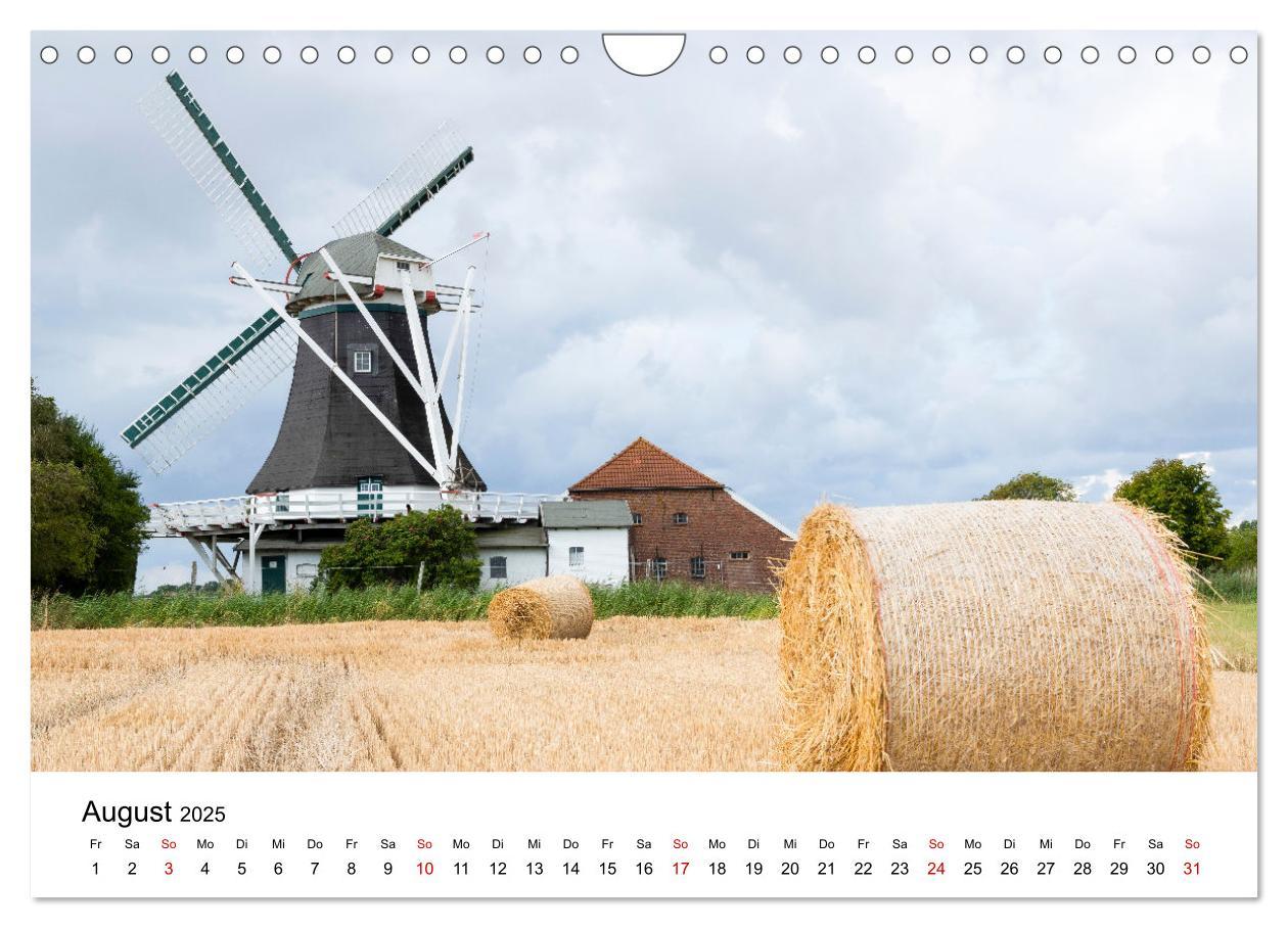 Bild: 9783435152940 | Ostfriesische Mühlenlandschaft (Wandkalender 2025 DIN A4 quer),...