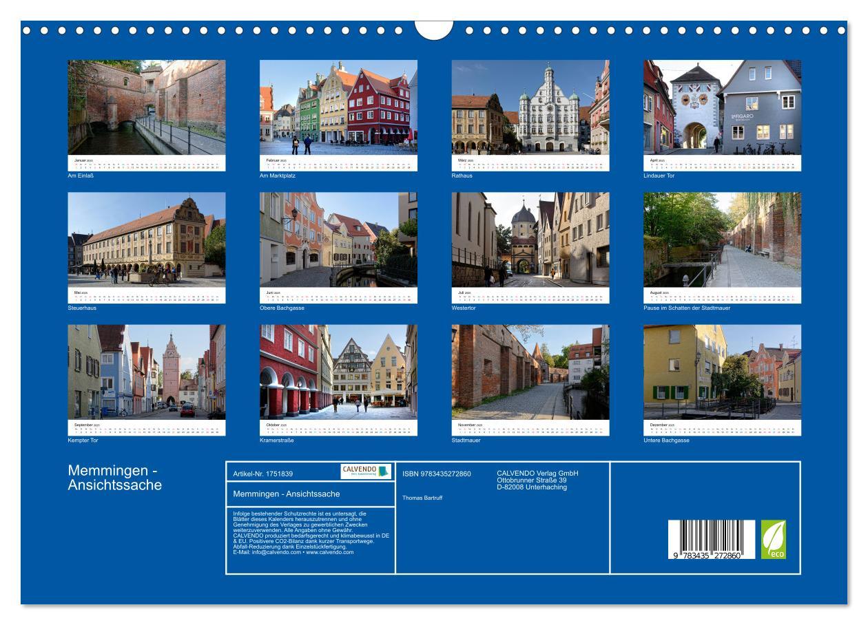 Bild: 9783435272860 | Memmingen - Ansichtssache (Wandkalender 2025 DIN A3 quer), CALVENDO...