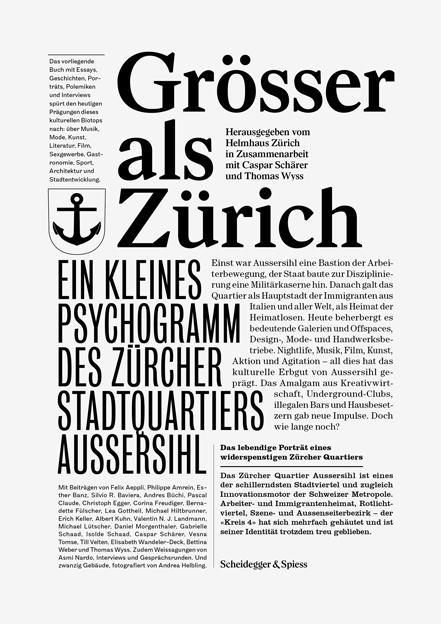 Cover: 9783858813527 | Grösser als Zürich | Helmhaus Zürich | Taschenbuch | 208 S. | Deutsch