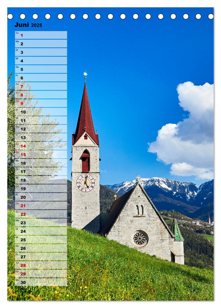 Bild: 9783435919826 | Süd-Tirol Terminplaner (Tischkalender 2025 DIN A5 hoch), CALVENDO...