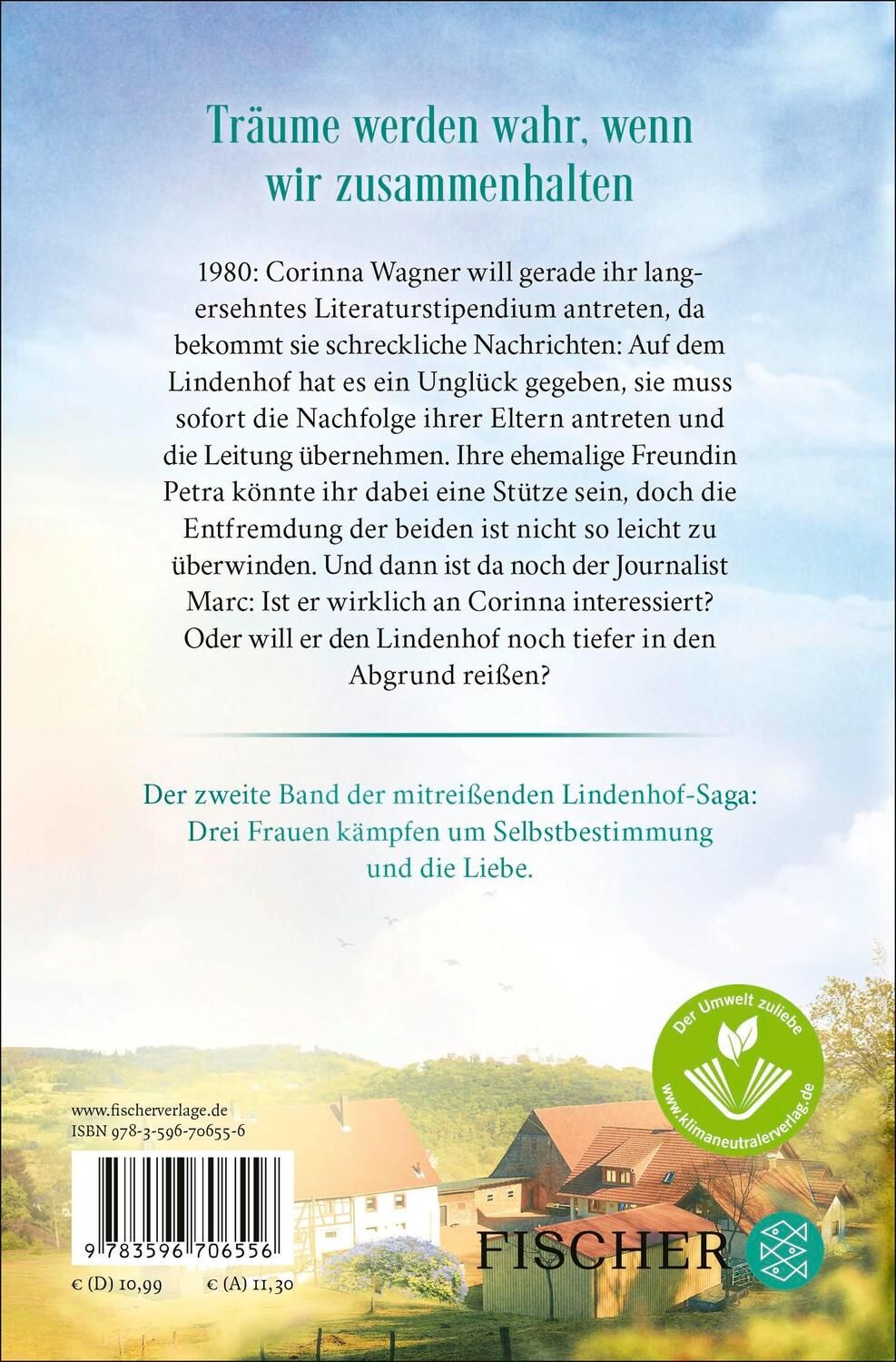 Rückseite: 9783596706556 | Die Frauen vom Lindenhof - Zusammen können wir träumen | Oswald | Buch