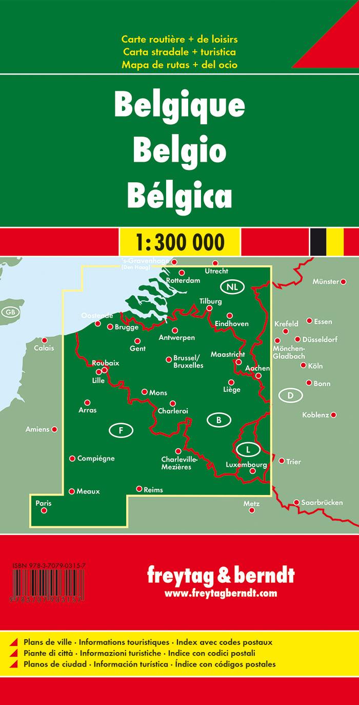 Rückseite: 9783707903157 | Belgien 1 : 300 000. Autokarte | (Land-)Karte | Deutsch | 2011