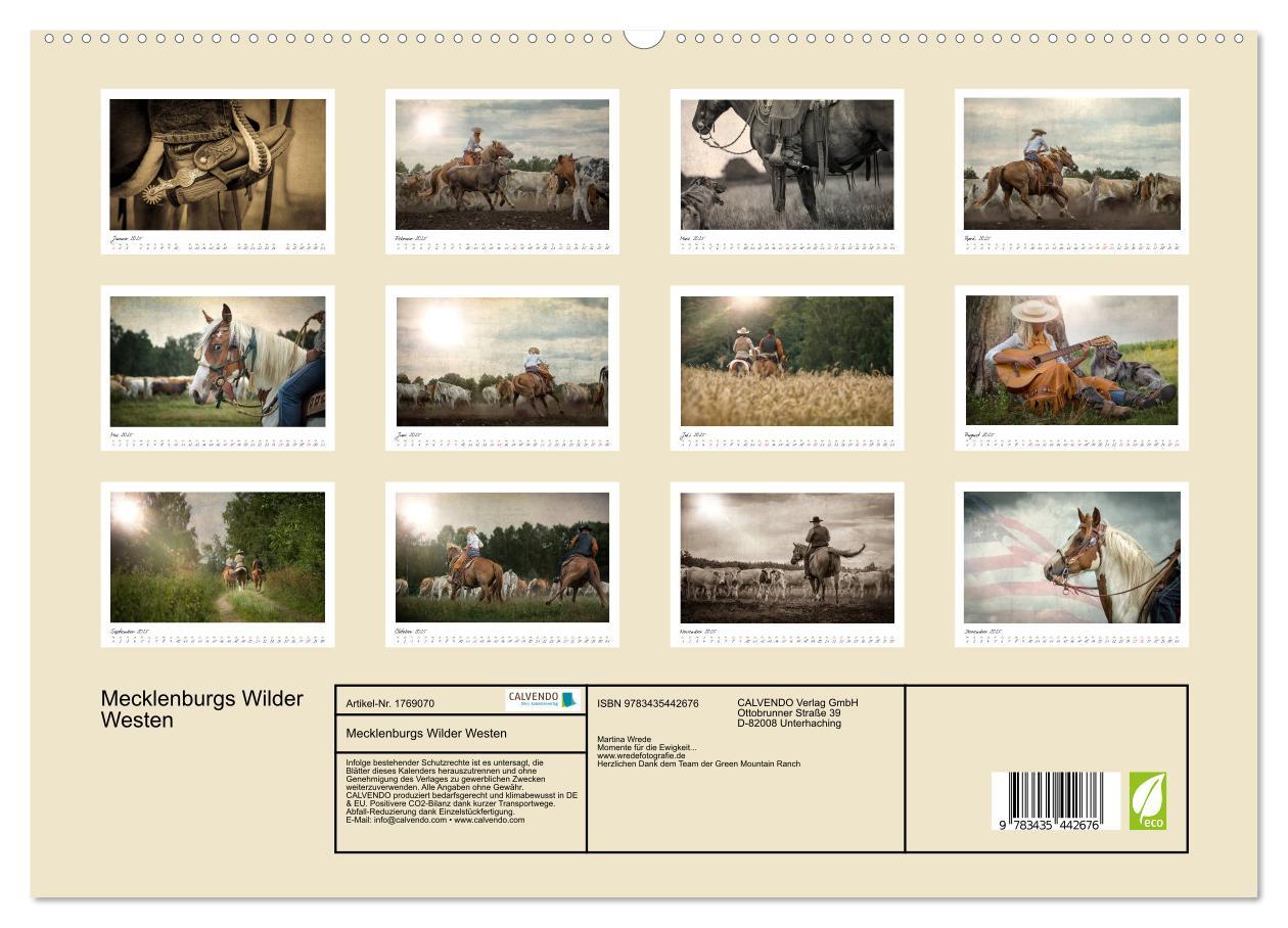 Bild: 9783435442676 | Mecklenburgs Wilder Westen (hochwertiger Premium Wandkalender 2025...