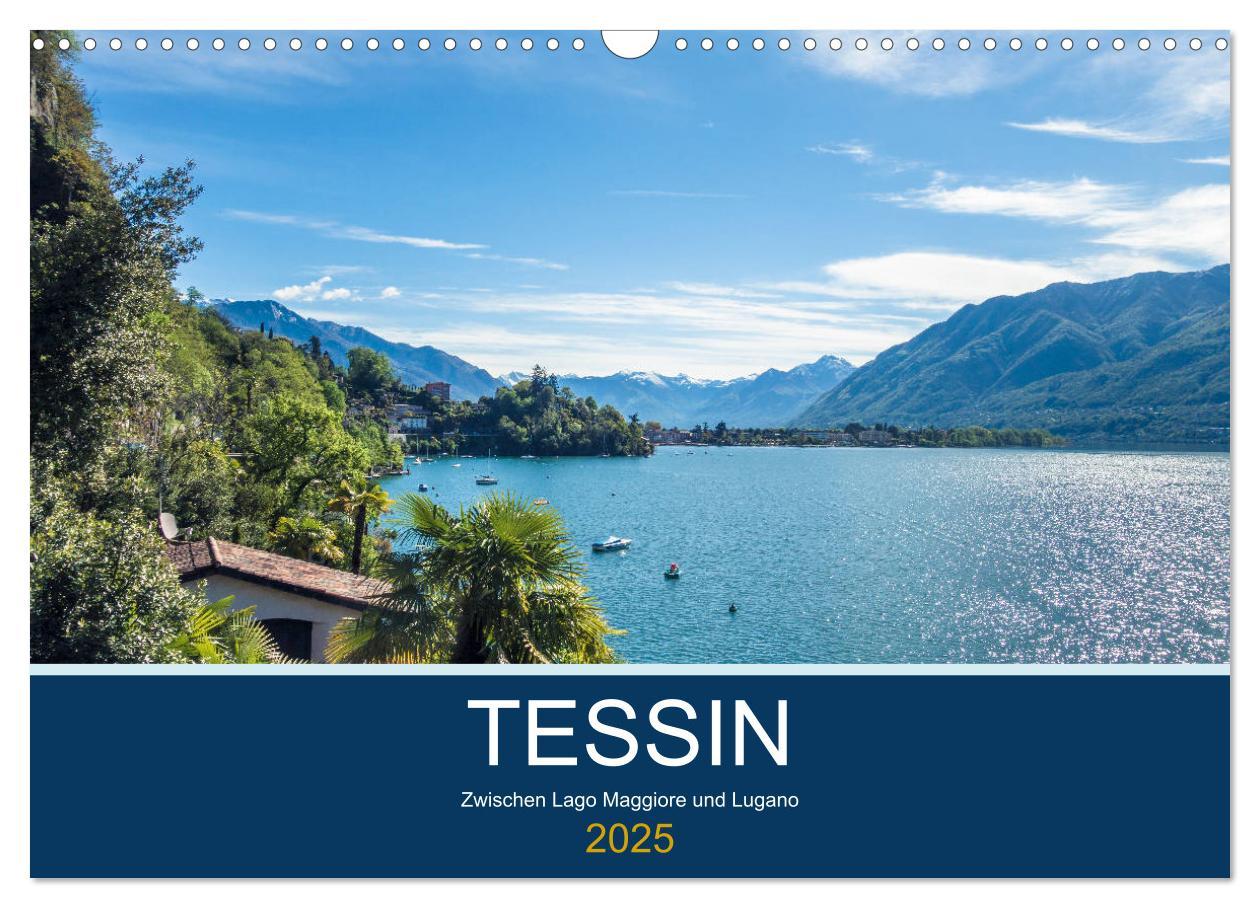 Cover: 9783435233823 | Tessin, zwischen Lago Maggiore und Lugano (Wandkalender 2025 DIN A3...