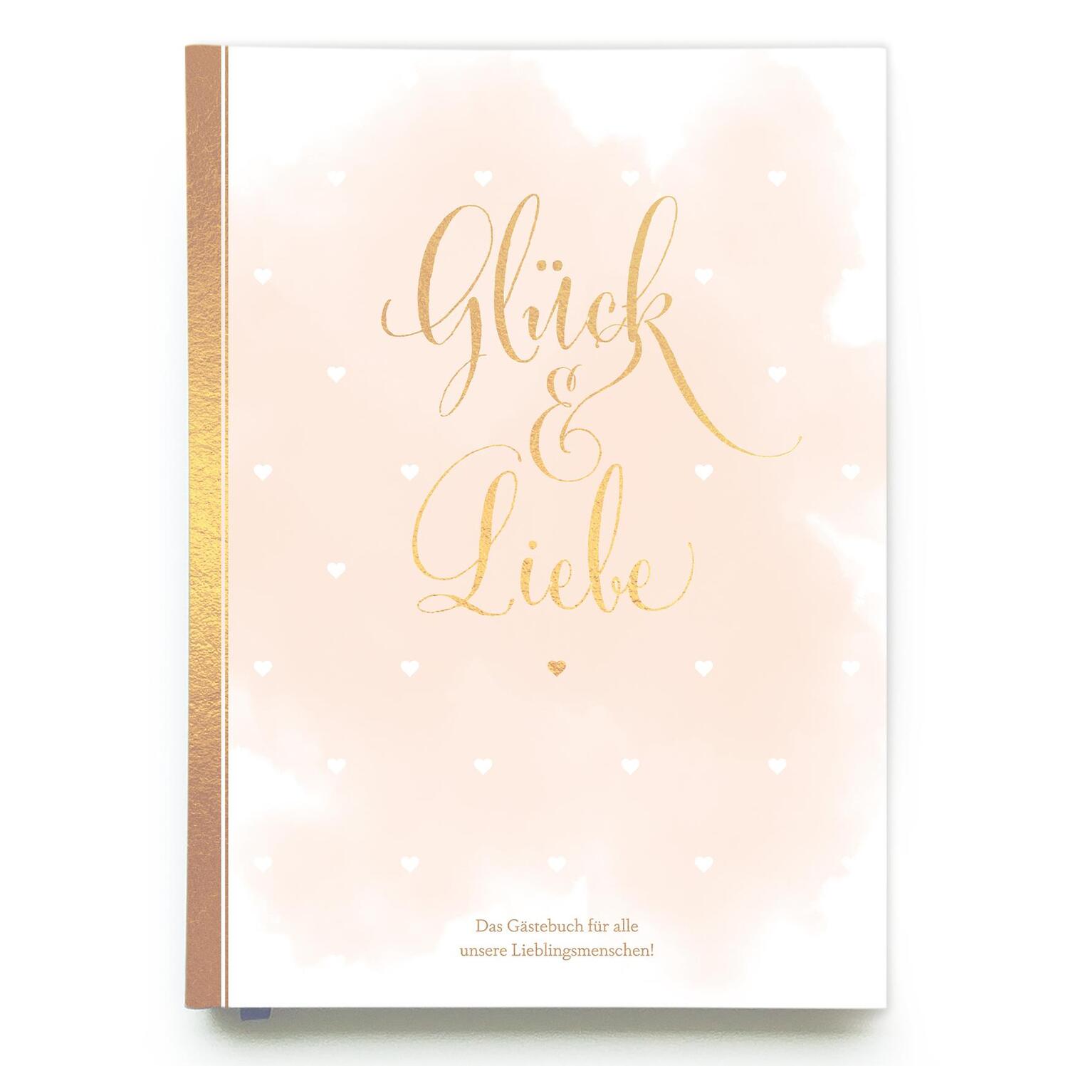 Cover: 9783966981576 | Gästebuch Hochzeit in Gold Hochzeitsbuch für Gäste mit...