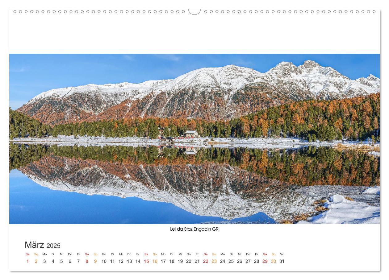 Bild: 9783435067060 | Bergseen Schweiz von Urs Mühlich (Wandkalender 2025 DIN A2 quer),...