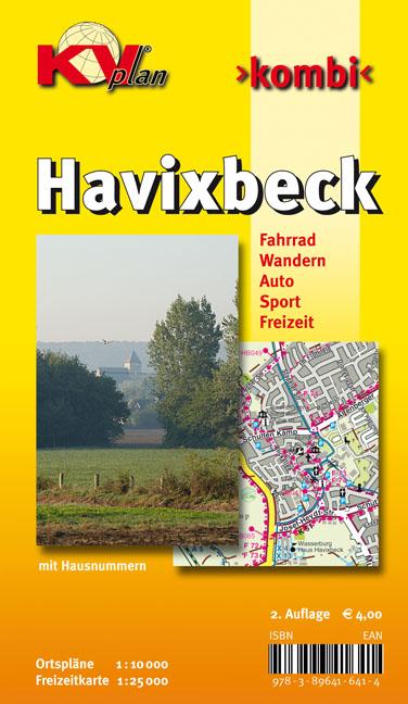 Cover: 9783896416414 | Havixbeck, KVplan, Radkarte/Wanderkarte/Stadtplan, 1:25.000 / 1:10.000