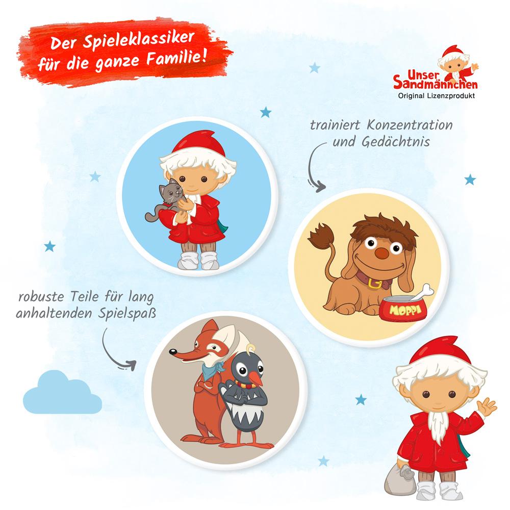 Bild: 4251901506030 | Trötsch Unser Sandmännchen Memo | Kartenspiel Gedächtnisspiel | KG