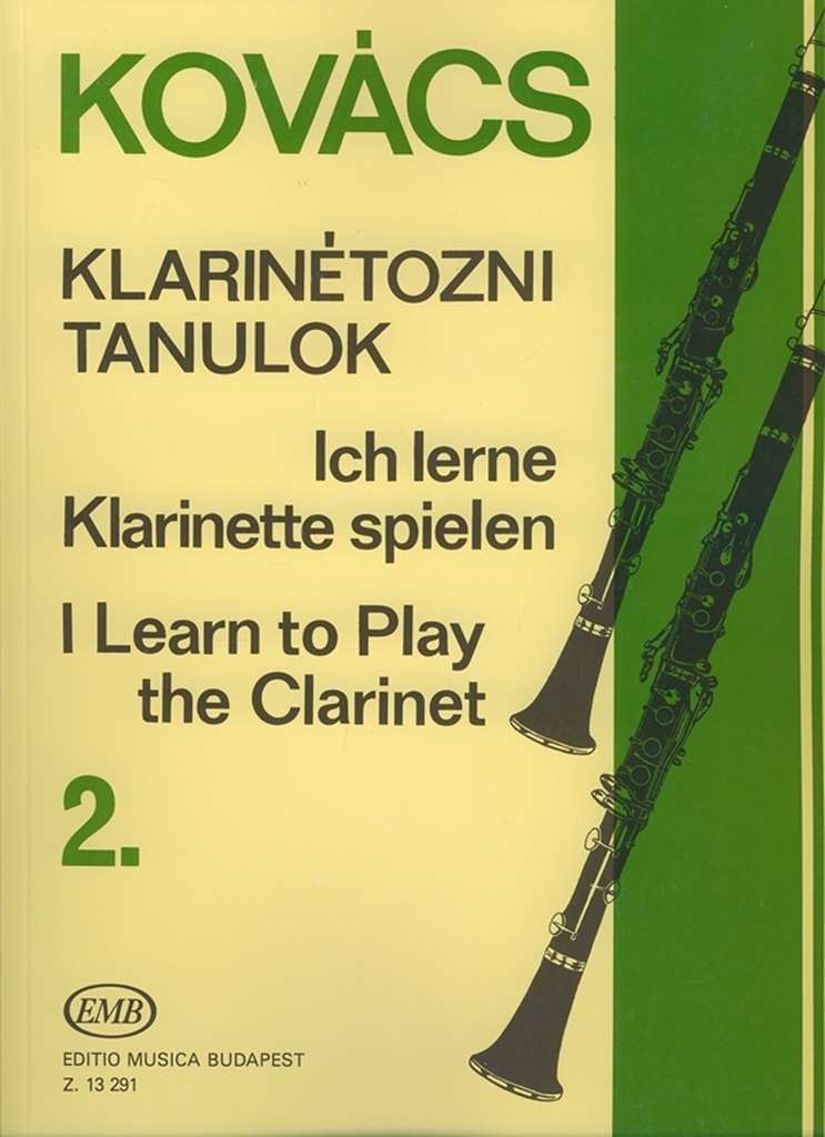 Cover: 9790080132913 | Ich lerne Klarinette spielen 2 | Fragment | Béla Kovács | Buch | 1988