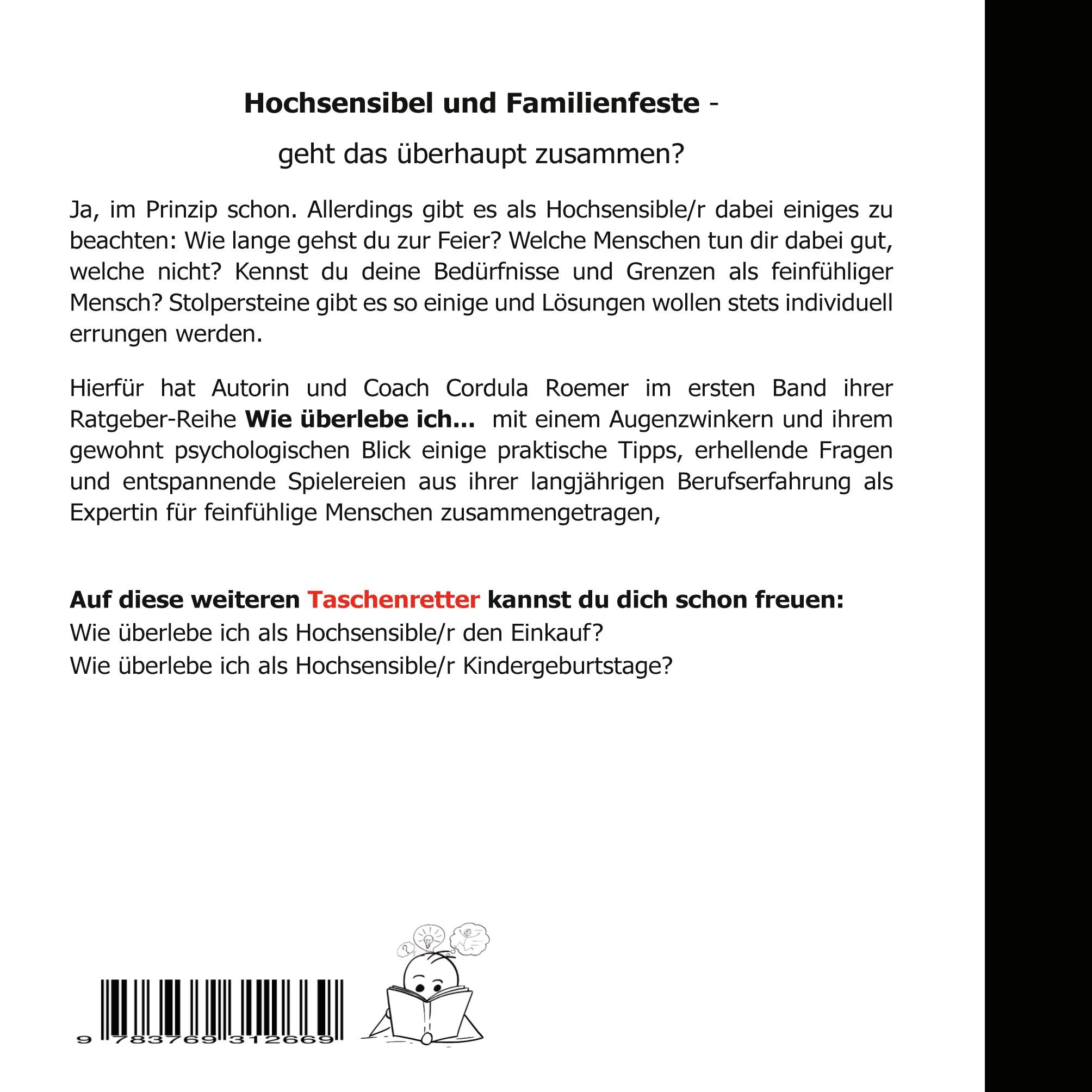 Rückseite: 9783769312669 | Wie überlebe ich als Hochsensible/r Familienfeiern? | Tipps &amp; Tricks