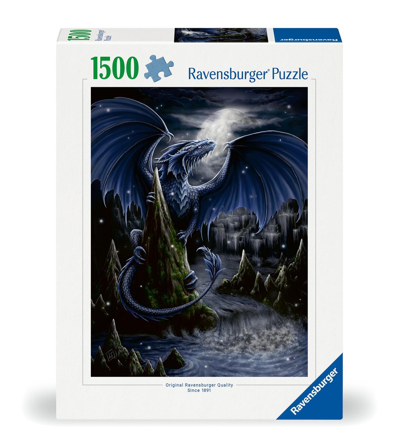 Cover: 4005555007319 | Ravensburger Puzzle 12000731 - Der Schwarzblaue Drache - 1500 Teile...