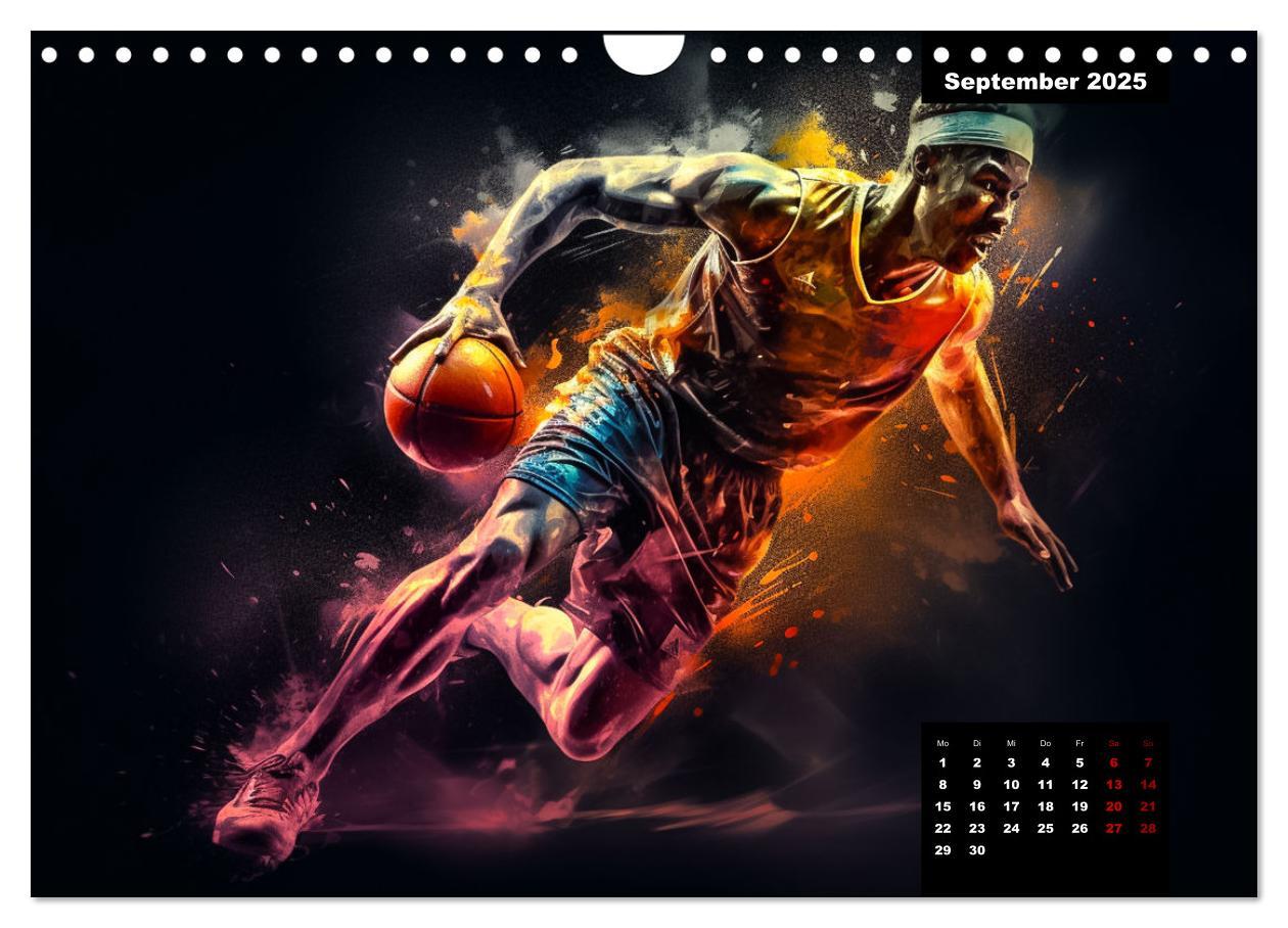 Bild: 9783383866999 | Faszination Basketball (Wandkalender 2025 DIN A4 quer), CALVENDO...