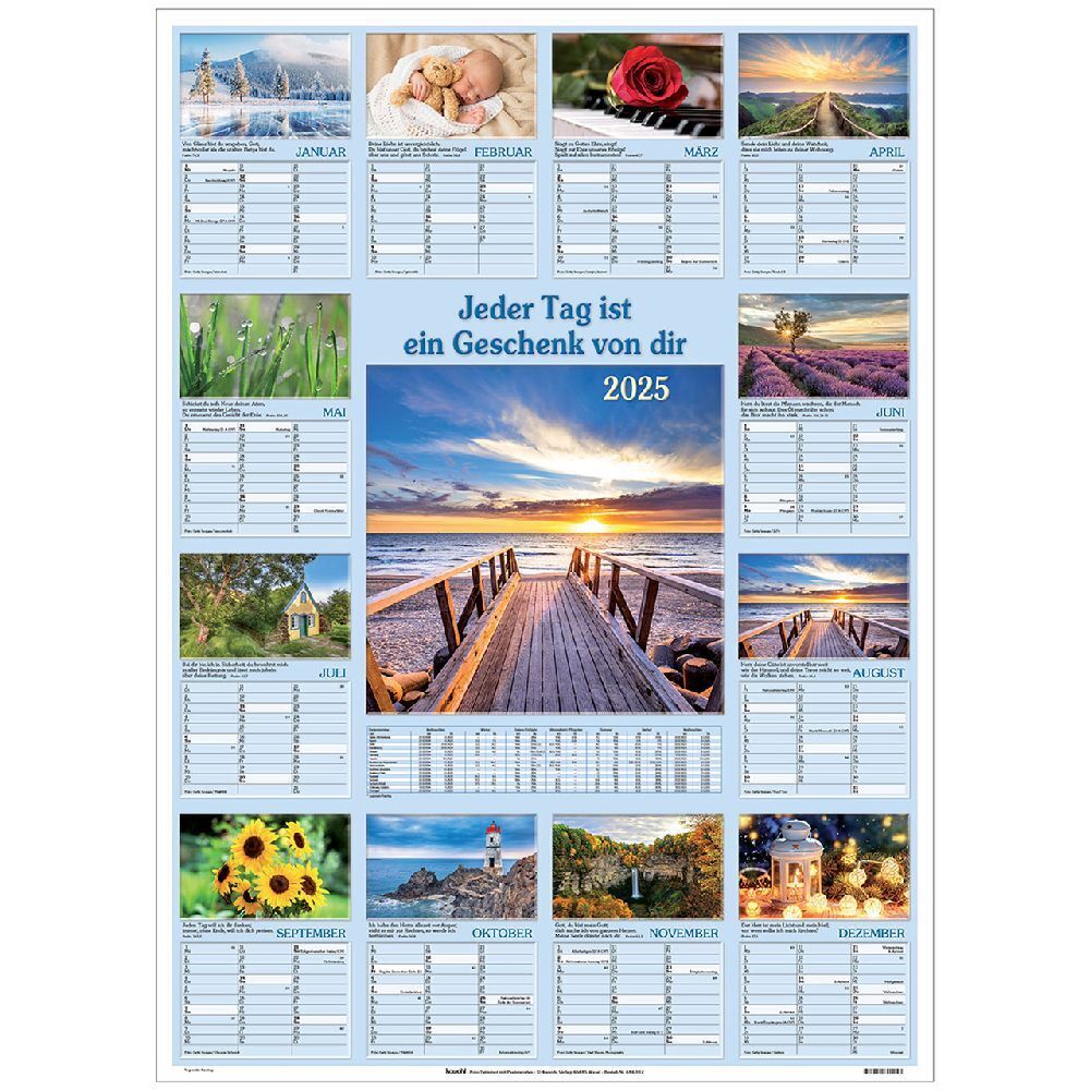 Cover: 9783754801253 | Jeder Tag ist ein Geschenk von dir 2025 | Kalender | 1 S. | Deutsch