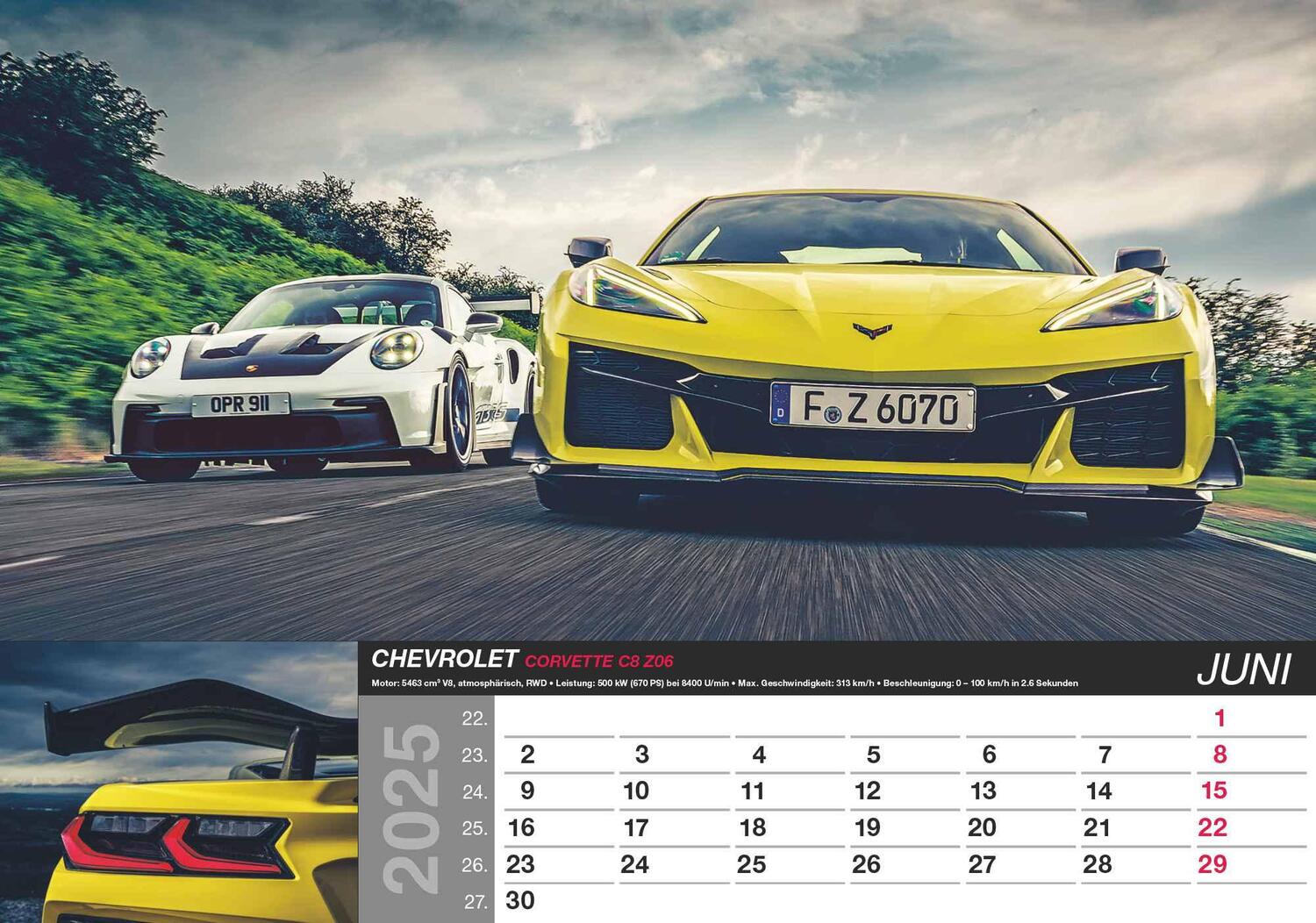 Bild: 4251732344115 | Fast Cars 2025 - Bildkalender 48,5x34 cm - mit vielen...