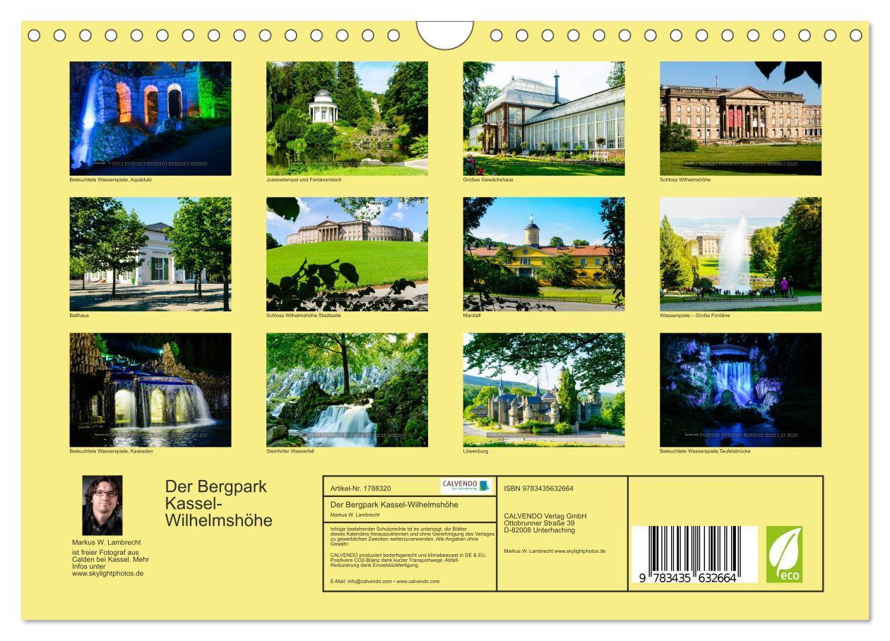 Bild: 9783435632664 | Der Bergpark Kassel-Wilhelmshöhe (Wandkalender 2025 DIN A4 quer),...