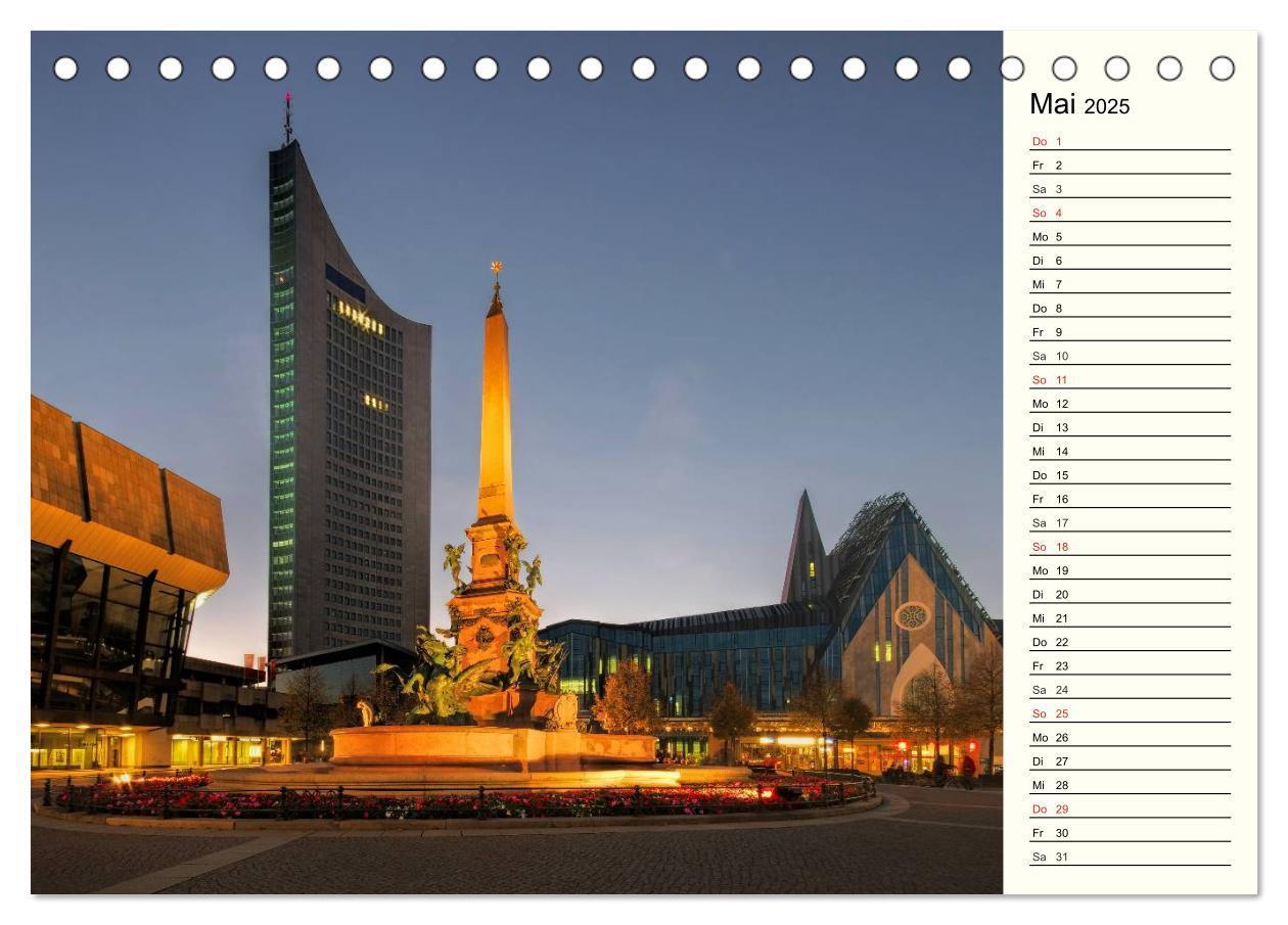 Bild: 9783435518180 | Reise durch Leipzig (Tischkalender 2025 DIN A5 quer), CALVENDO...