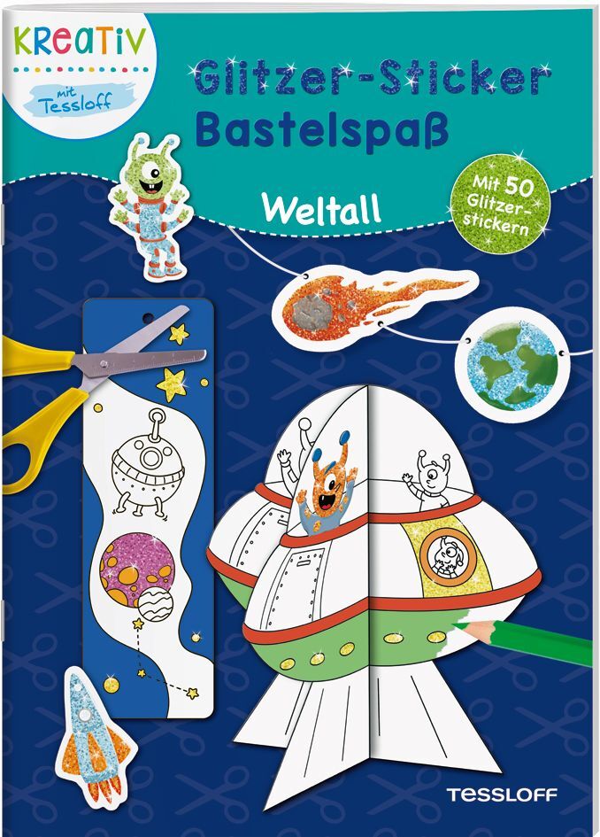 Cover: 9783788645694 | Glitzer-Sticker Bastelspaß. Weltall | Nadja Schwendemann | Broschüre